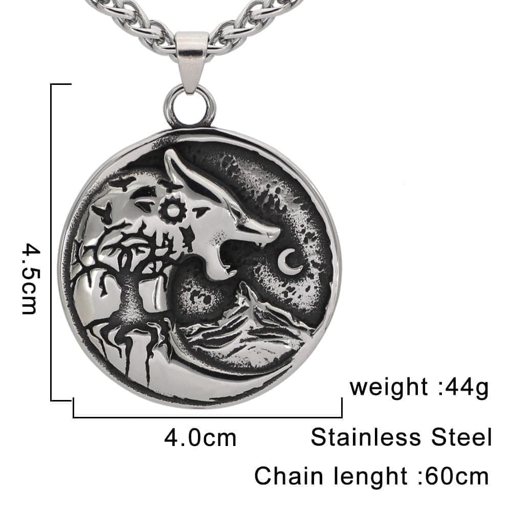 Vikings Hati Ragnarok Pendant & Necklace