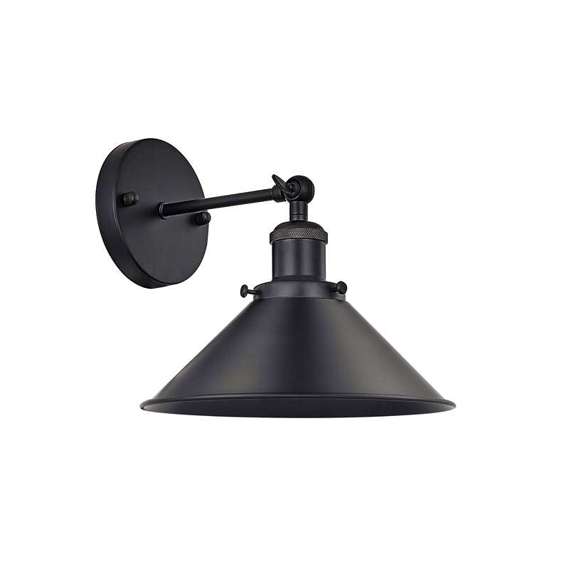Black Cone Shade  Wall Lights Adjustable Arm ~4717