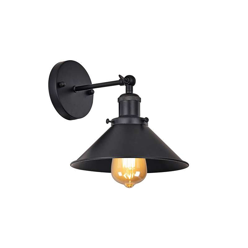 Black Cone Shade  Wall Lights Adjustable Arm ~4717