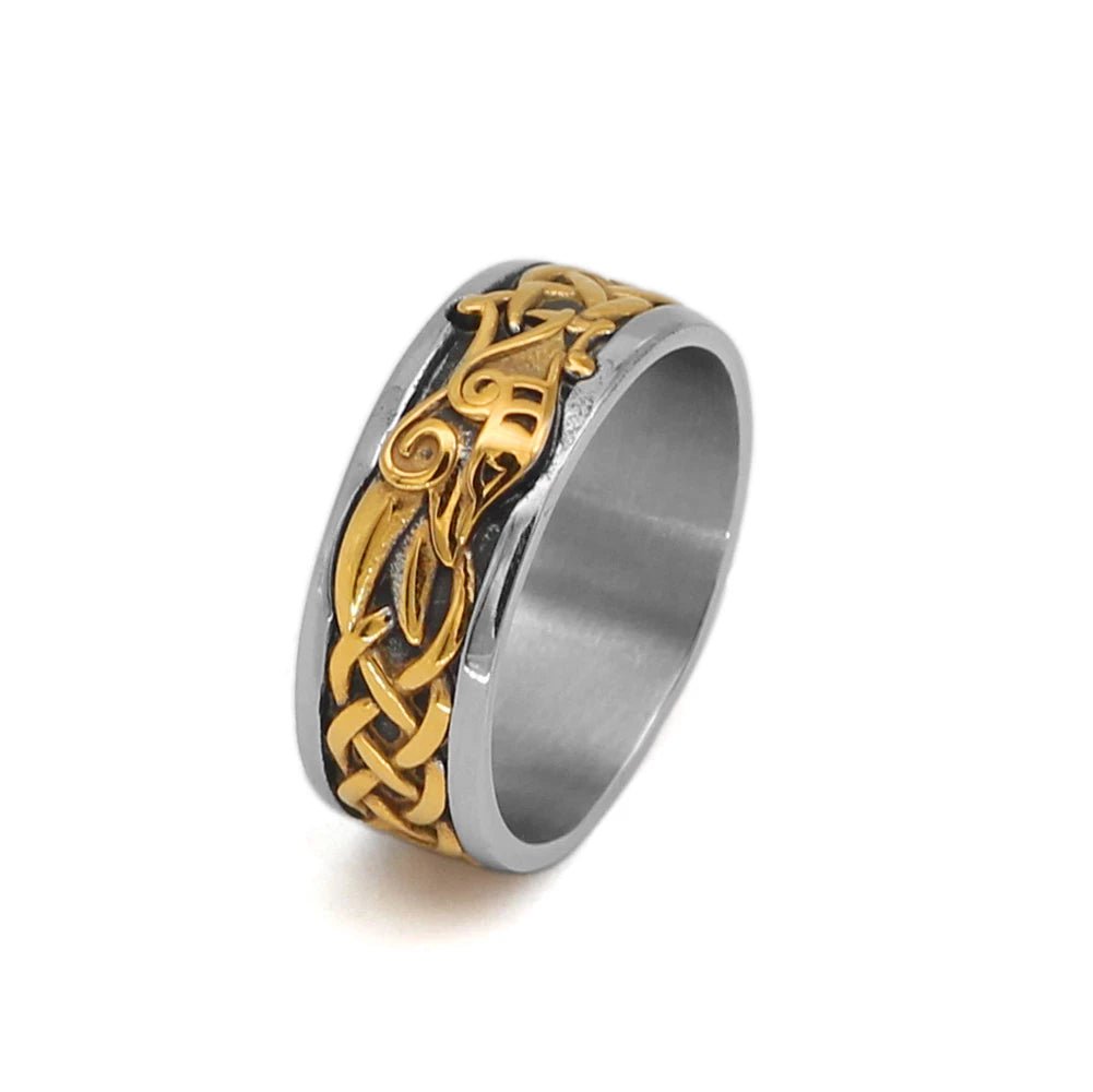 Vikings Dragon Stainless Steel Ring