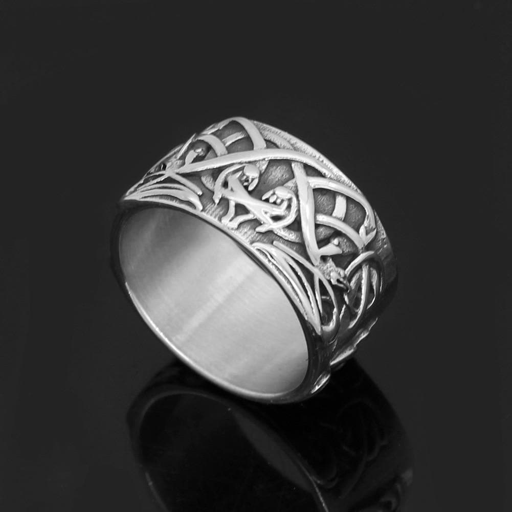 Celtic Ornament Knot Amulet Stainless Steel Ring