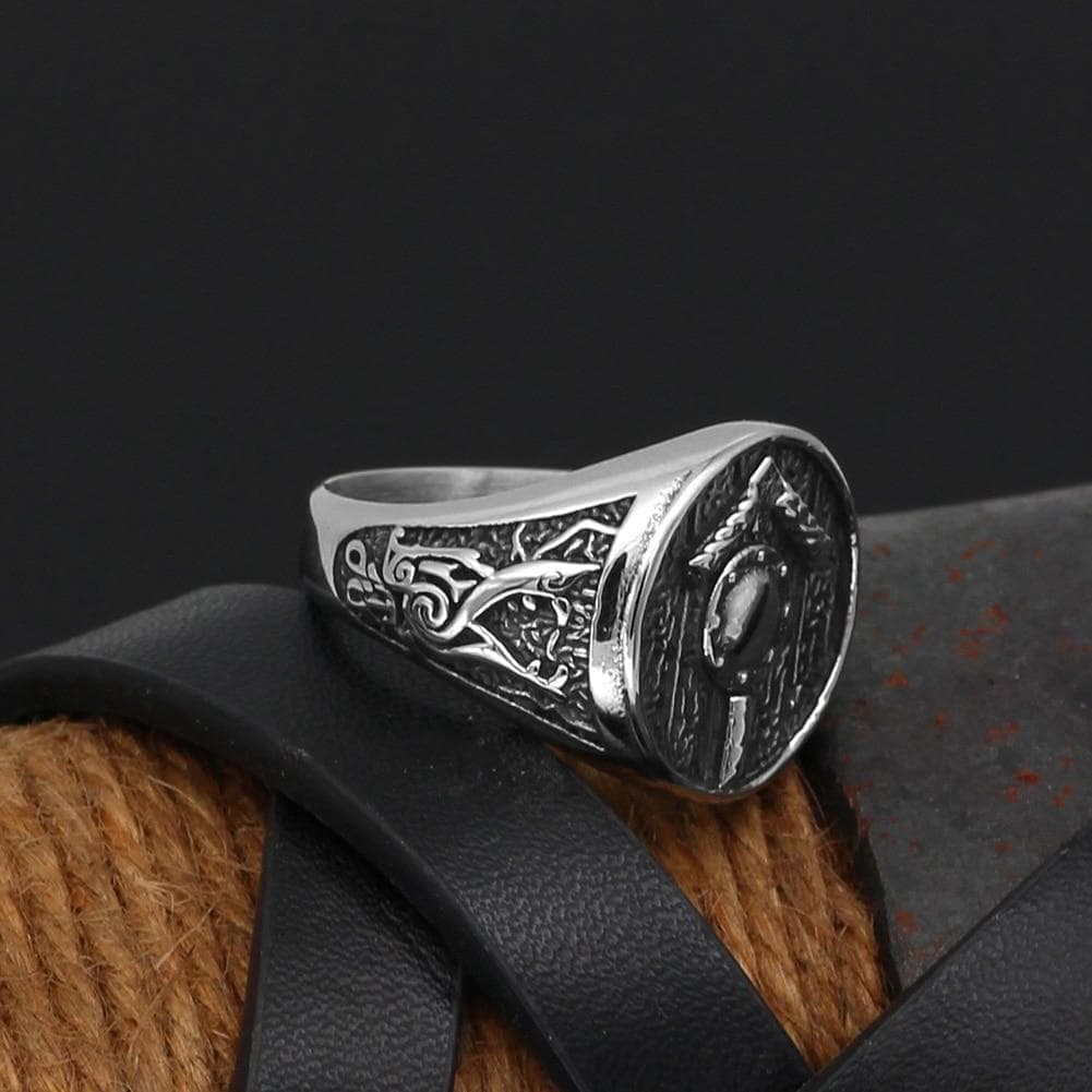 Vikings Tiwaz Rune Stainless Steel Ring