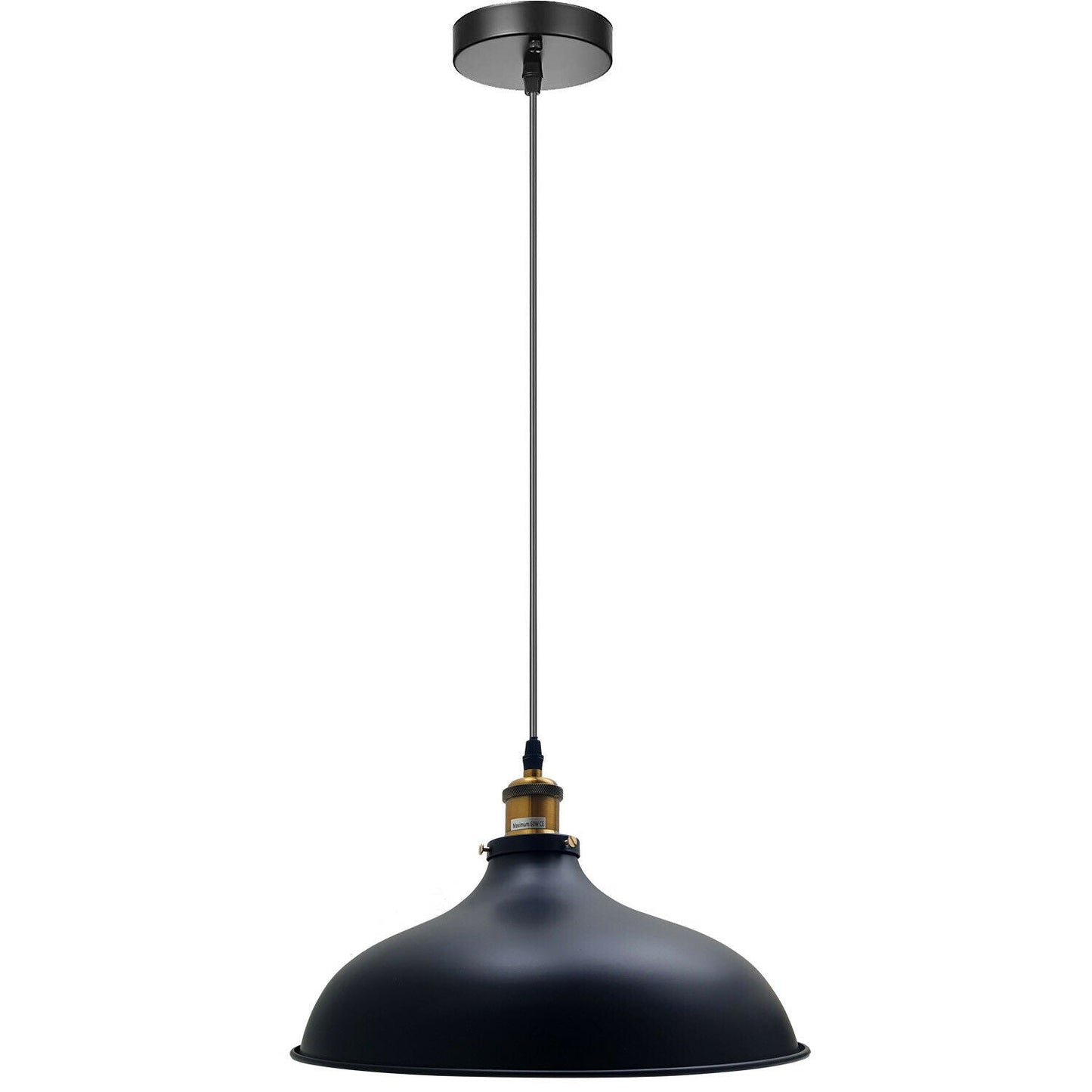Industrial Pendant Light Black Vintage Hanging Pendant Lights Retro Lamp Fixtures~1955