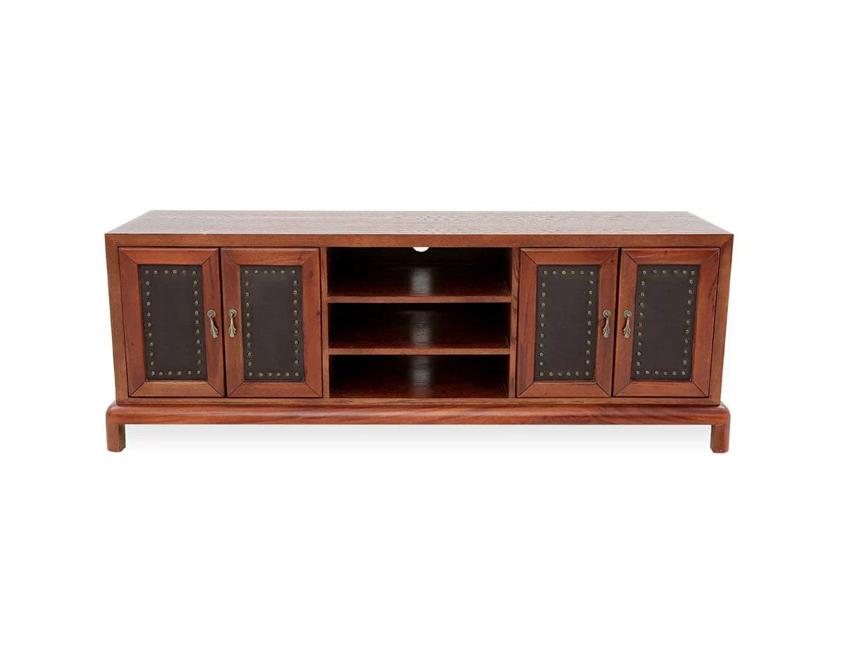 Bernard TV Unit(Vintage Series) Oak Plywood  Brown