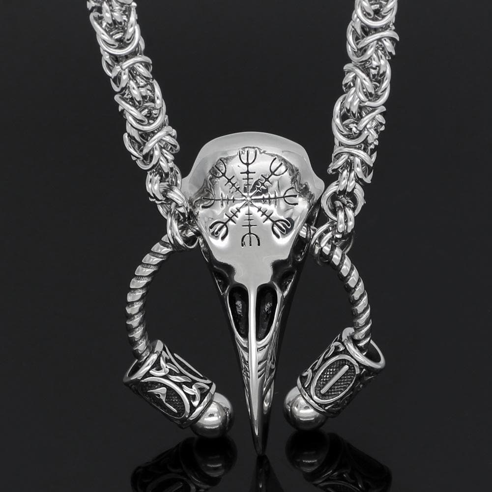 Vikings Helm of Awe Stainless Steel Necklace