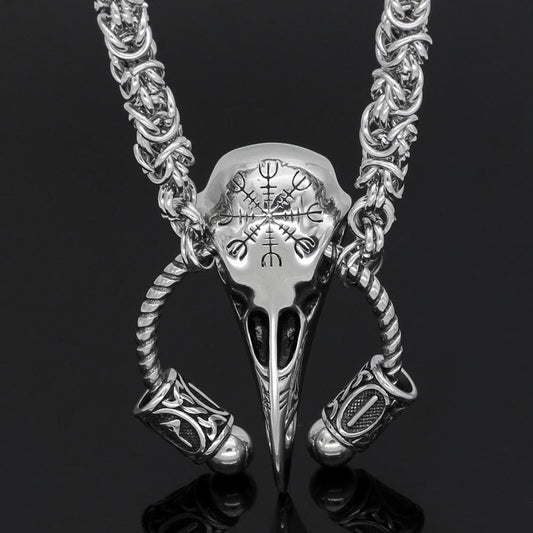 Vikings Helm of Awe Stainless Steel Necklace