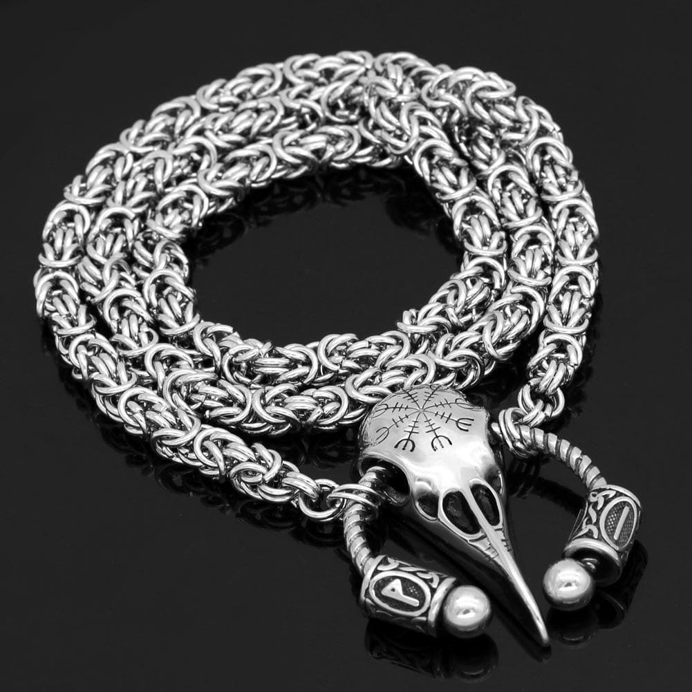 Vikings Helm of Awe Stainless Steel Necklace