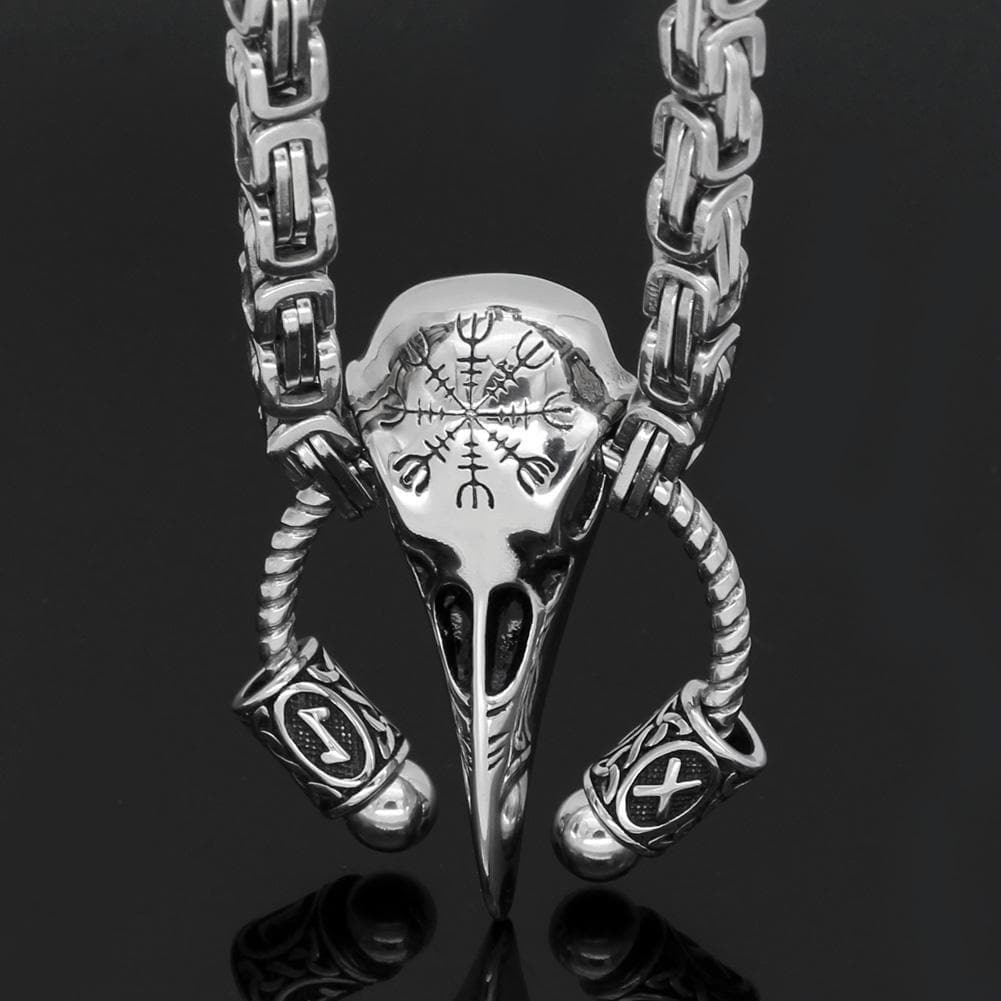 Vikings Helm of Awe Stainless Steel Necklace
