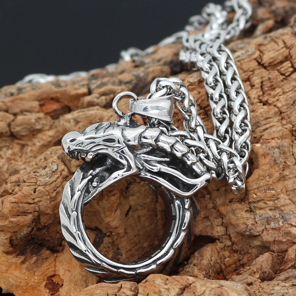 Vikings Dragon Stainless Steel Necklace