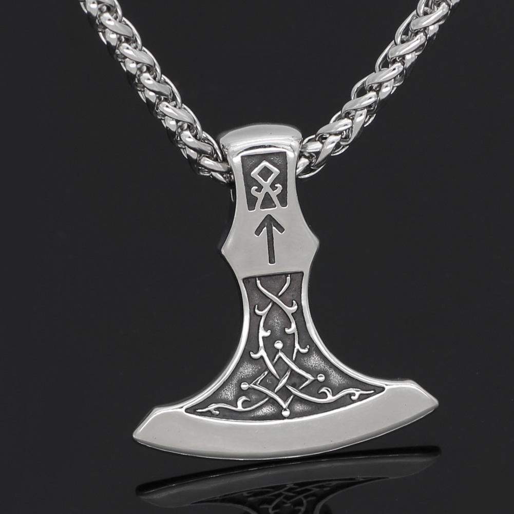 Vikings Huskarlar Axe Stainless Steel Necklace