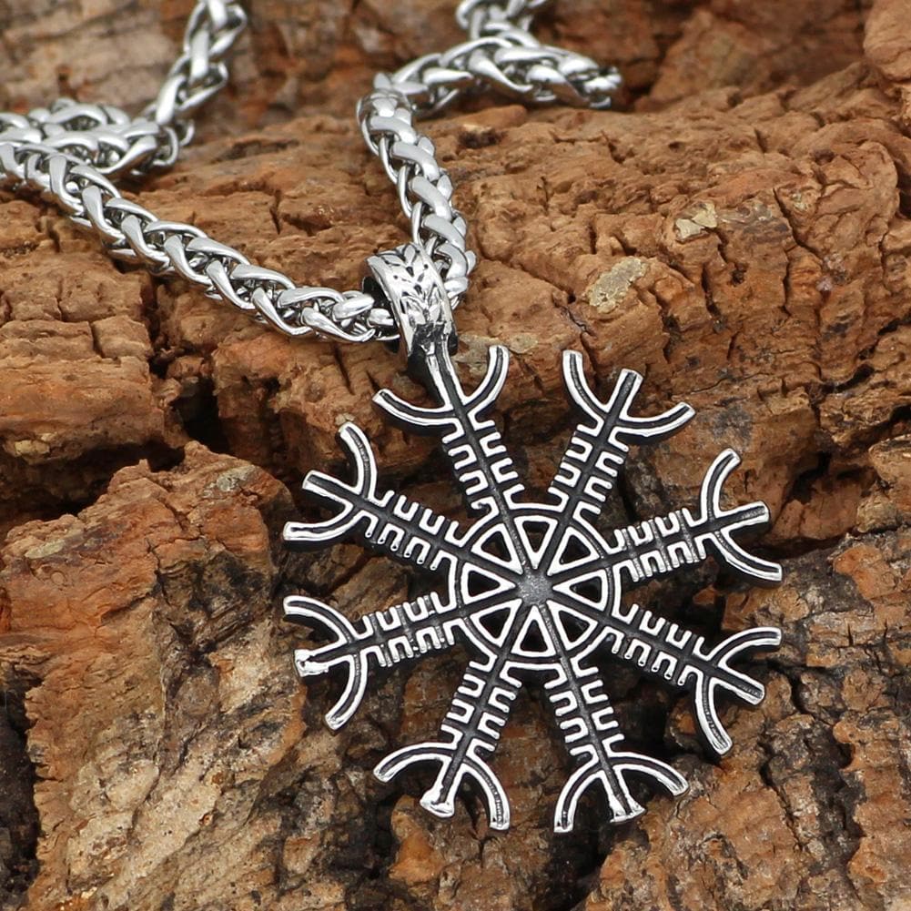 Vikings Helm of Awe Stainless Steel Necklace