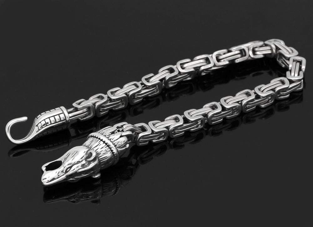 Vikings Fenrir Wolf Stainless Steel Bracelet