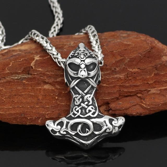Viking Mjolnir Thor's Hammer Necklace