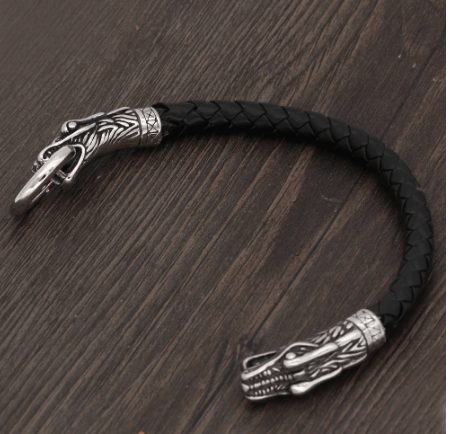 Vikings Dragon Head Stainless Steel Bracelet