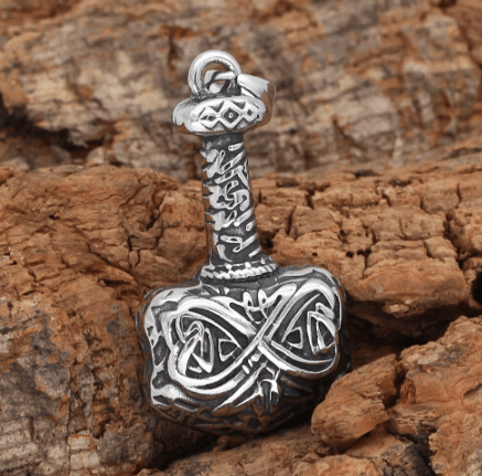 Vikings Hammer of Thor Pendant Necklace