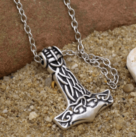 Vikings Thor's Hammer Pendant Necklace