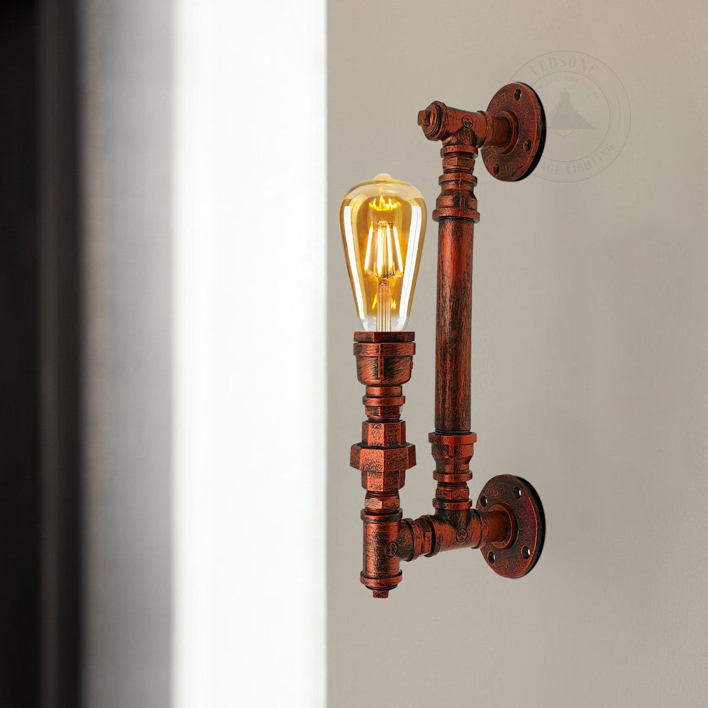 Steampunk Pipe Lights Wall Lamp Indoor Lighting ~2813